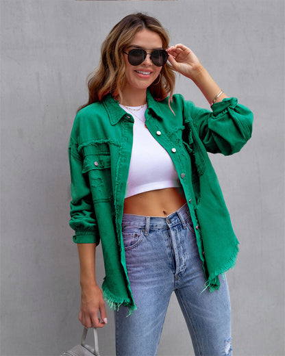 Chaqueta Vaquera Mujer Algodón Corte Clásico