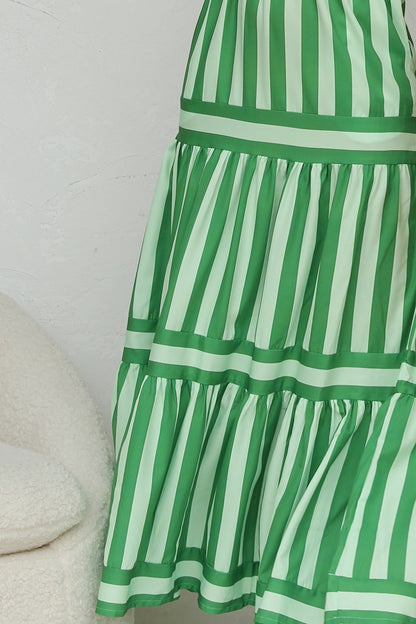 Vestido Verano Mujer Ligero Tirantes Finos Estampado Rayas