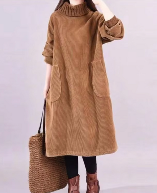 Vestido Invierno Mujer Oversize Ajuste Amplio - Mavetta