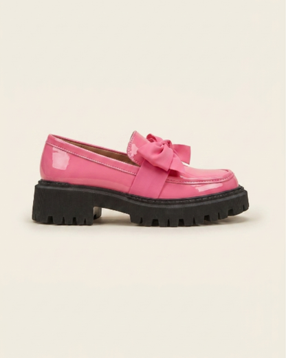Mocasines Mujer Plataforma con Lazo Decorativo - Mavetta