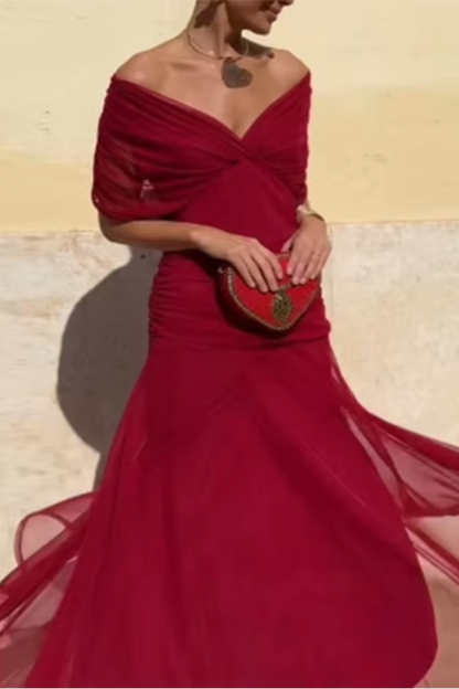 Vestido Maxi Mujer Fluido Elegante
