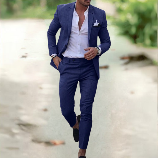 Traje Hombre Dos Piezas Tela Formal Corte Clásico - Mavetta