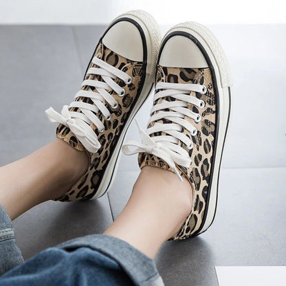 Zapatillas Mujer Plataforma Estampado Animal Ajuste Casual