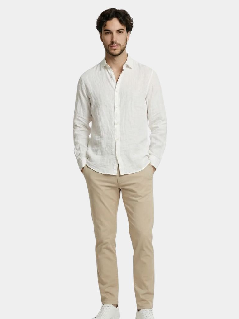 Camisa Hombre de Lino Ligera y Transpirable Veraniega