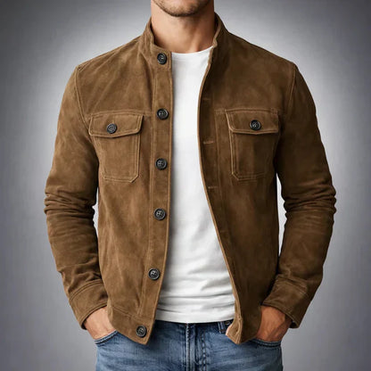 Chaqueta Hombre Inspiración Militar Corte Ajustado