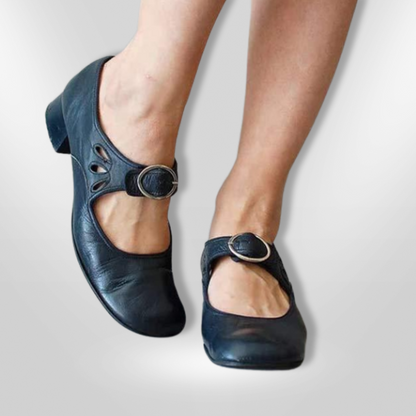 Sandalias Mujer de Cuero Tiras Cruzadas Suela Comoda