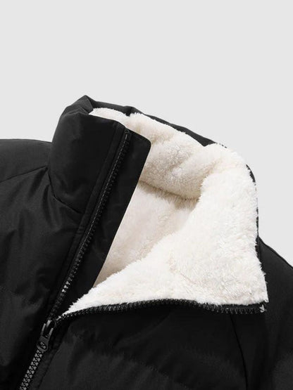 Chaqueta Puffer Hombre Acolchada Forro Polar