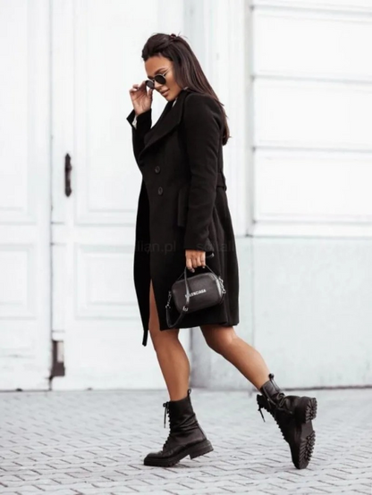 Abrigo Trench Mujer Doble Botonadura Slim Fit