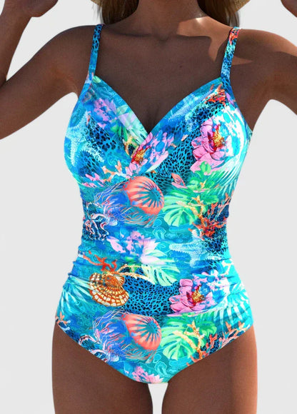 Bañador Mujer Una Pieza Moldeador Escote en V