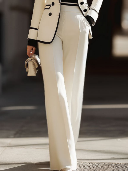 Conjunto Mujer con Blazer Cruzado Elegante