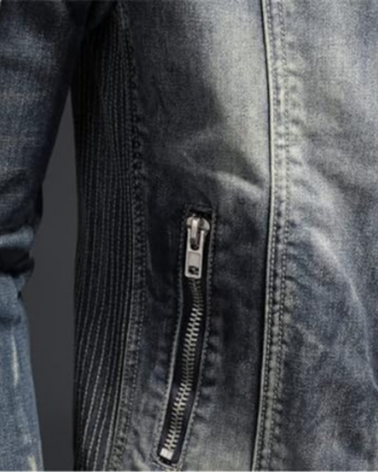 Chaqueta Vaquera Hombre Algodón Ajuste Cómodo Clásico