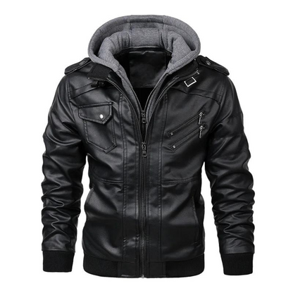 Chaqueta Hombre Resistente con Capucha y Bolsillos Cremallera