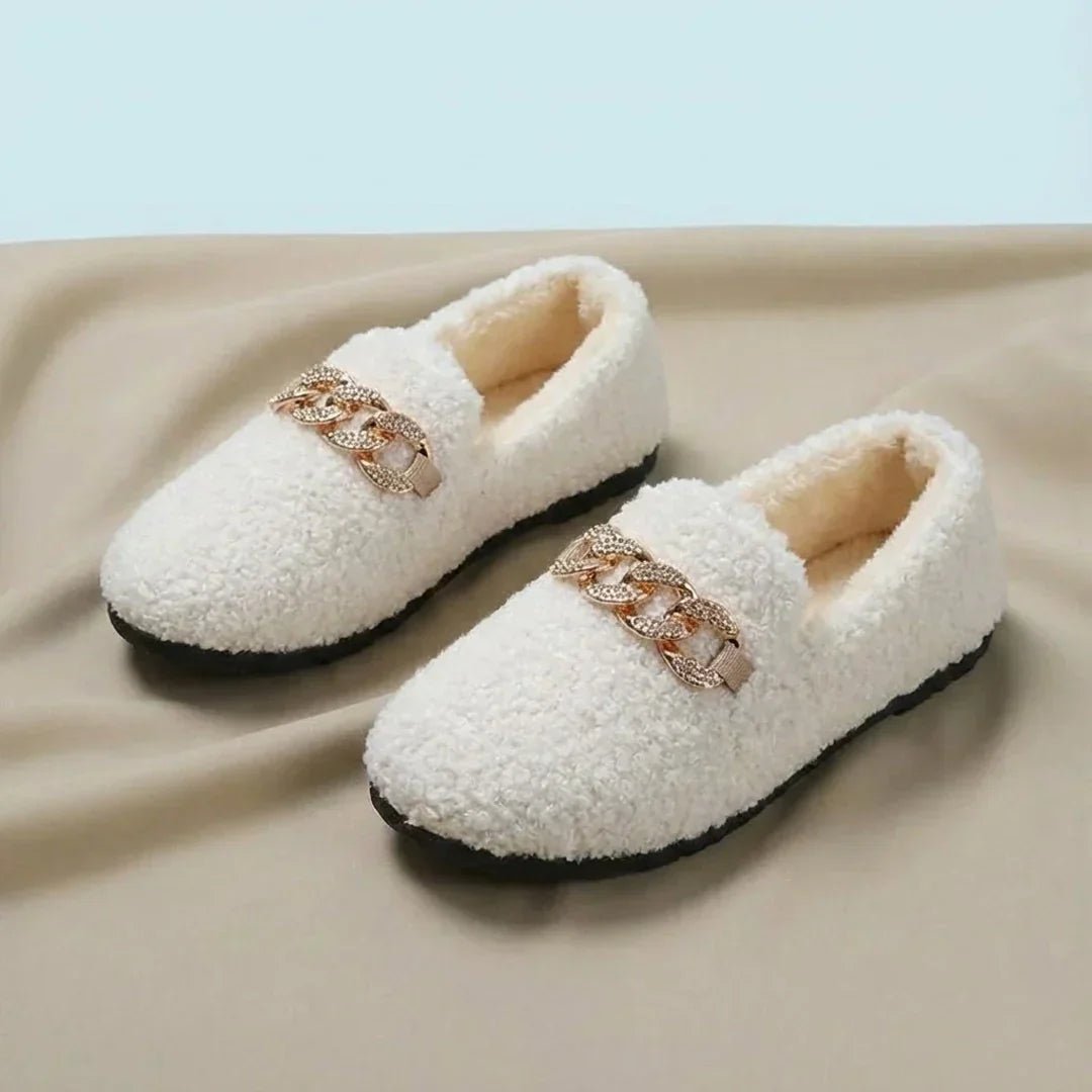 Pantuflas mujer interior cálidas suela cómoda estilo elegante