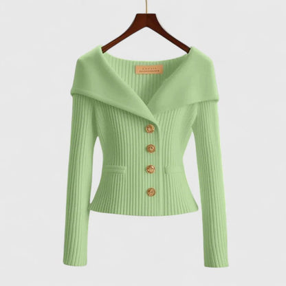 Blazer Mujer de Punto Comodo Versatil Corte Clasico