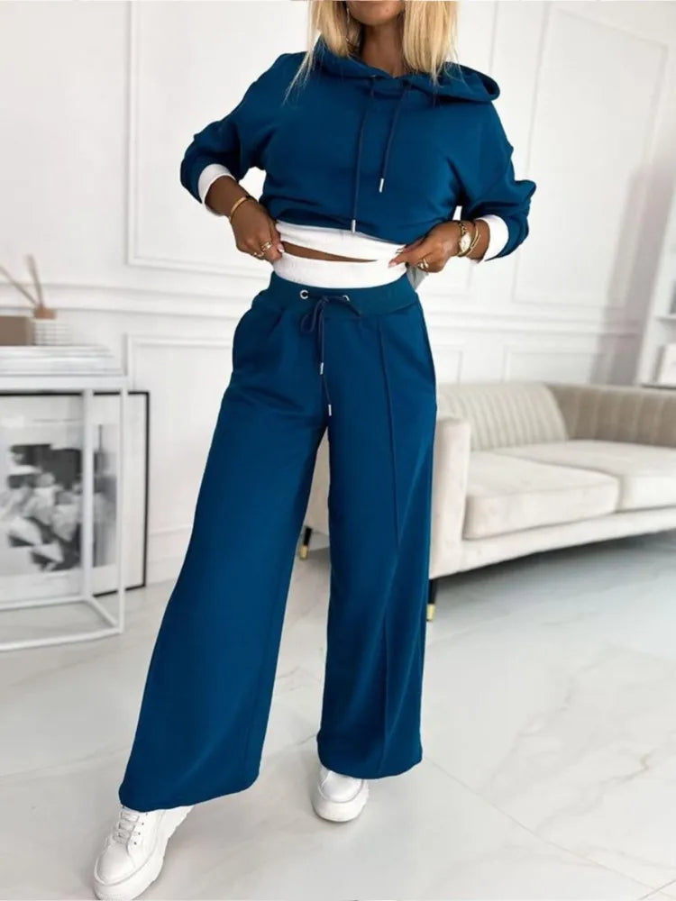 Conjunto Mujer Sudadera y Pantalón Algodón Ajuste Cómodo