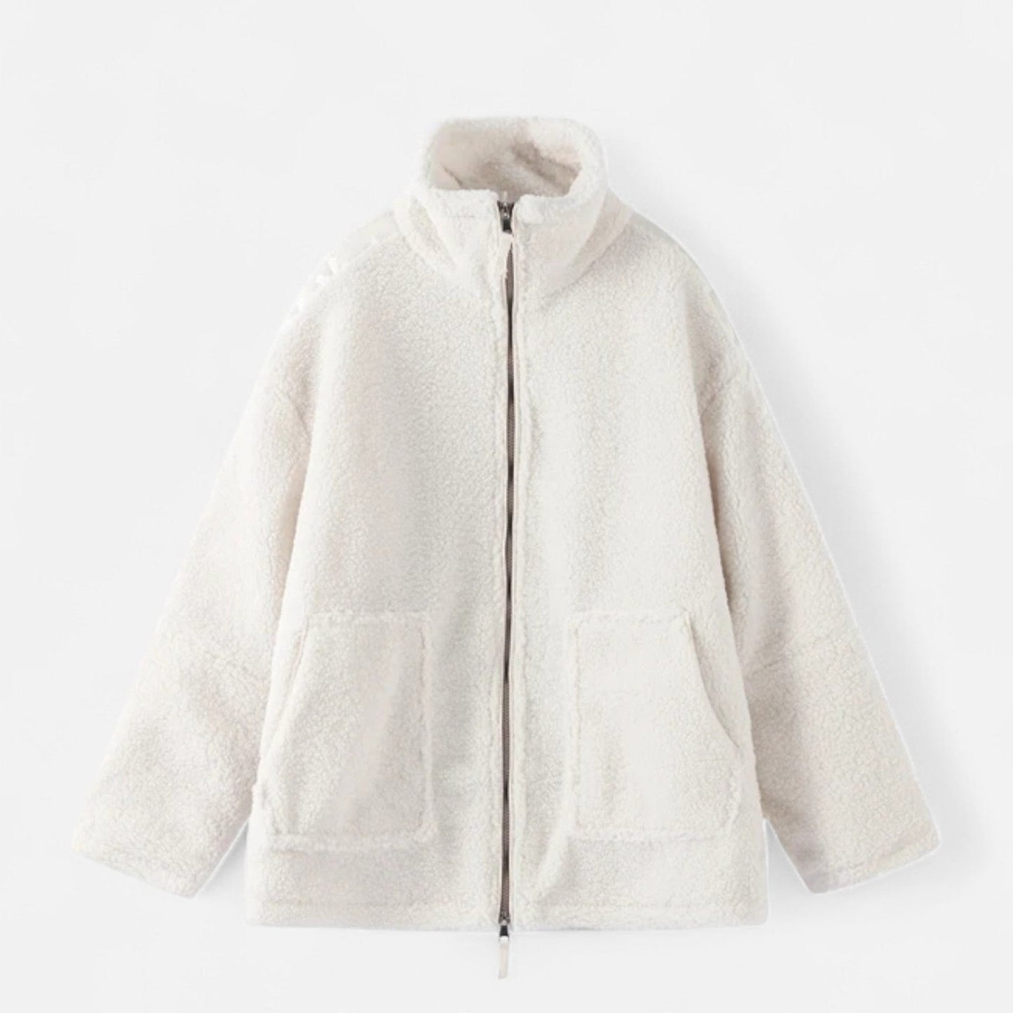 Chaqueta Invierno Mujer Corte Estructurado Cremallera