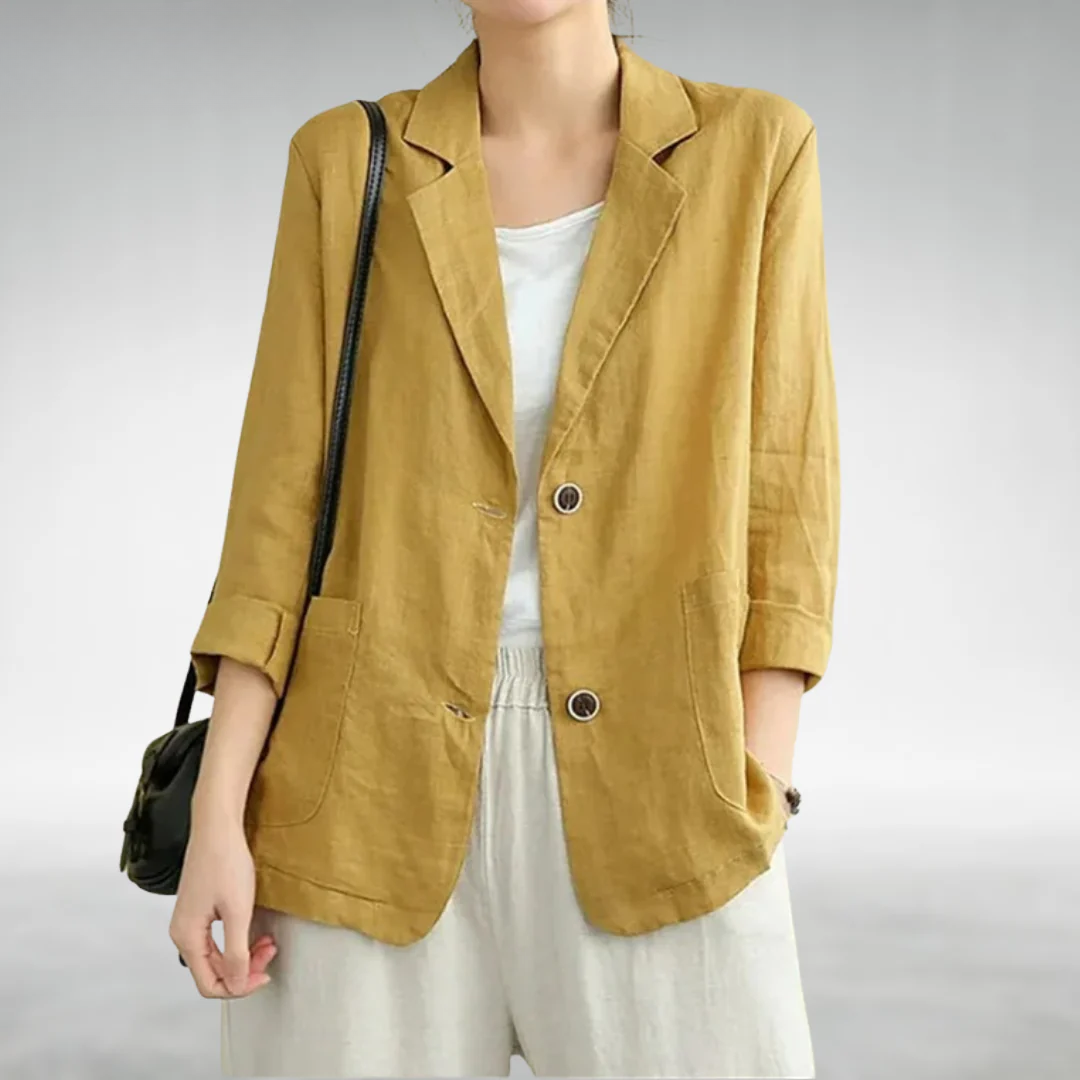 Blazer Mujer Casual Corte Relajado Estilo Moderno