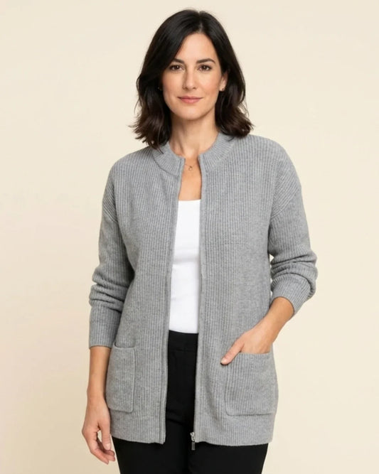Chaqueta Mujer de Punto con Cremallera - Mavetta
