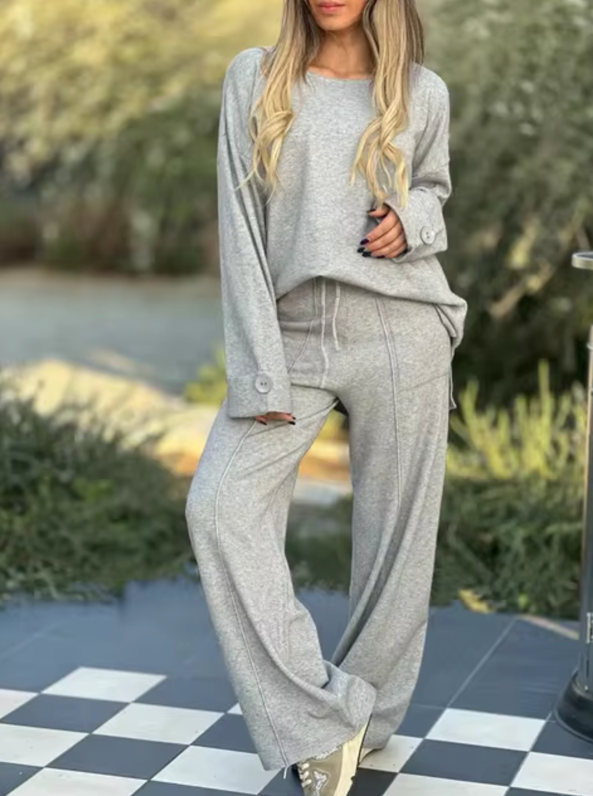 Conjunto Mujer de Dos Piezas Elegante Ajustado