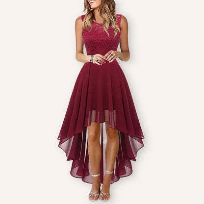 Vestido Asimétrico Mujer Corte Elegante para Invitada Boda