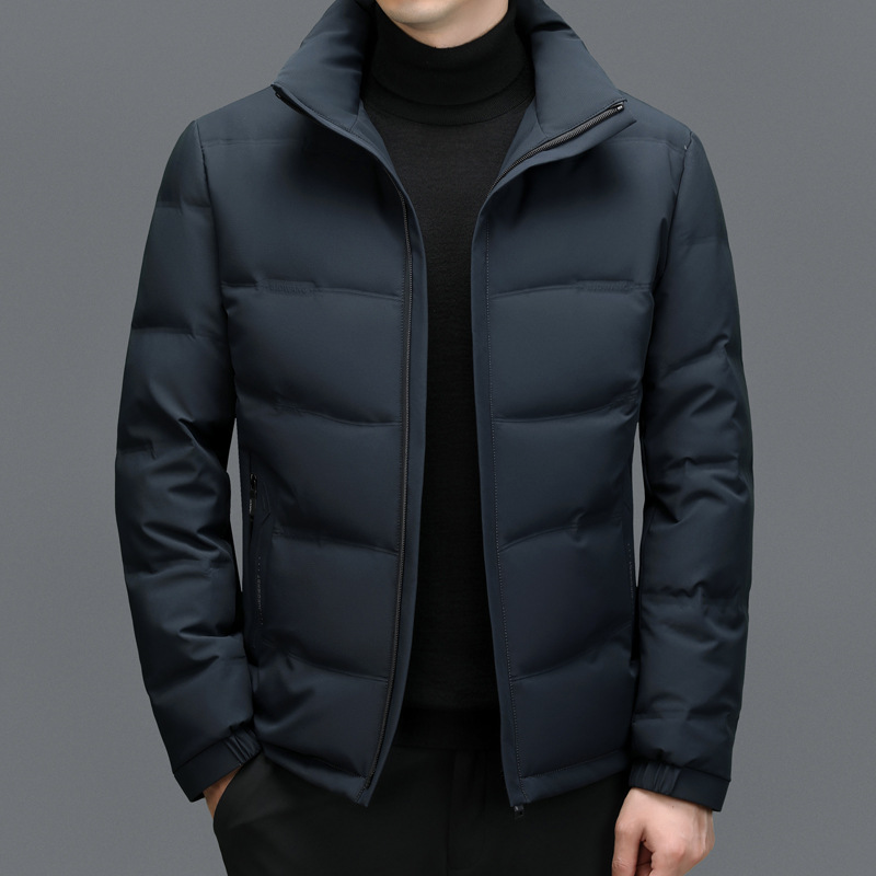 Chaqueta Acolchada Hombre con Capucha Estilo Clásico