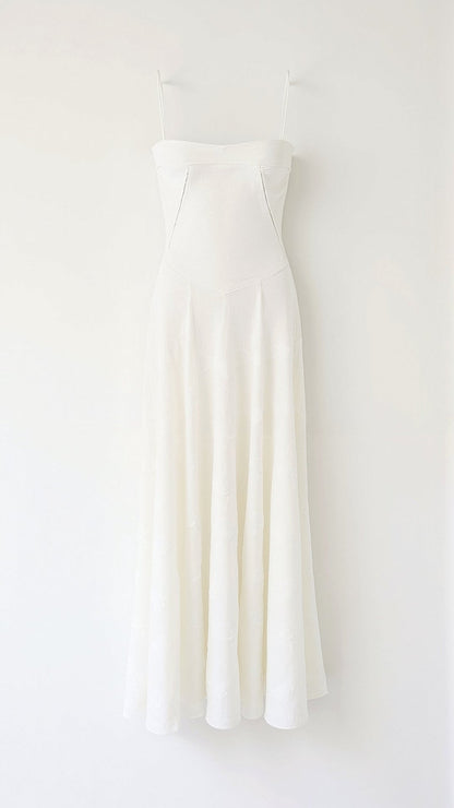 Vestido maxi mujer lencero invitada boda elegante