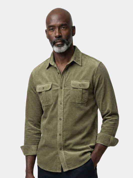 Camisa Hombre de Pana Casual Business Versátil - Mavetta