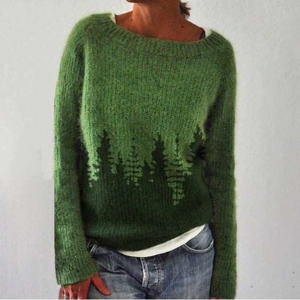 Jersey mujer de punto suave ajuste cómodo