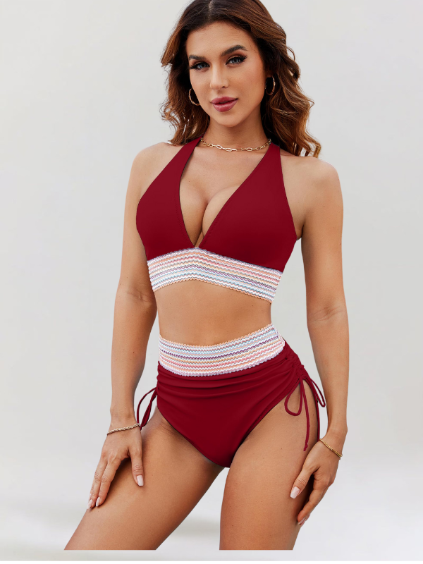 Bikini Mujer Cintura Alta Control Abdomen Ajustado