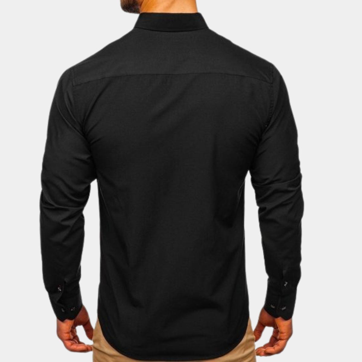 Camisa hombre formal manga larga versátil y casual