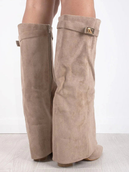 Botas mujer de piel suave y diseño cómodo cierre lateral