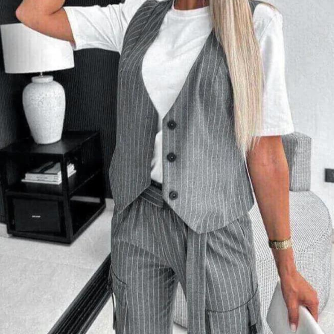 Conjunto Mujer de Dos Piezas Elegante Ajustado