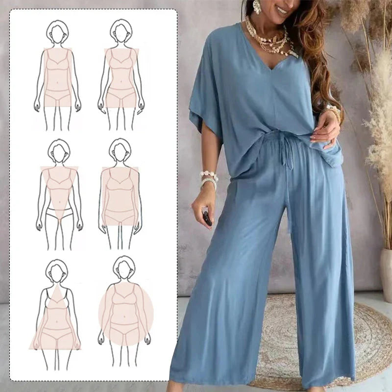 Conjunto Casual Mujer Holgado Algodón