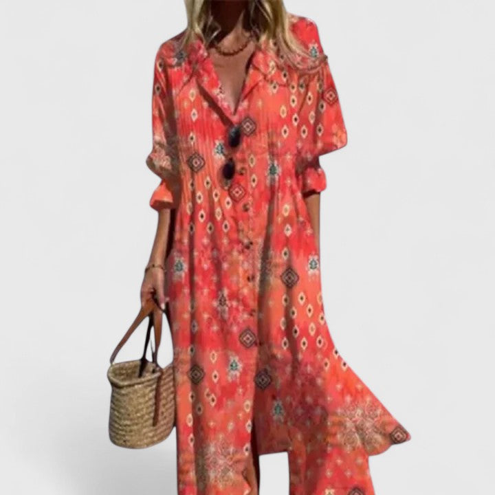 Vestido Bohemio Mujer Verano Estilo Suelto