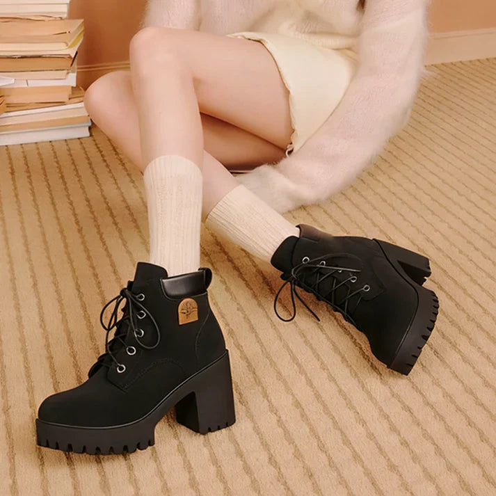 Botines Mujer Tacón Alto Plataforma
