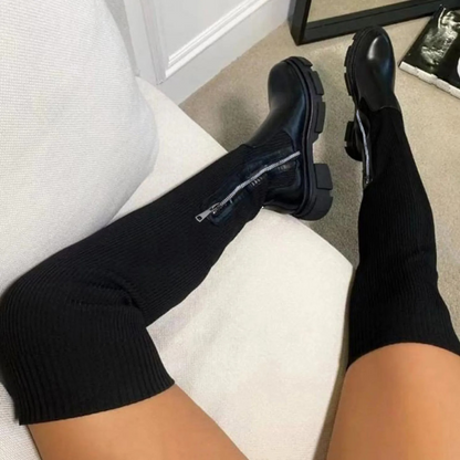 Botas Mujer caña alta elásticas estilo overknee
