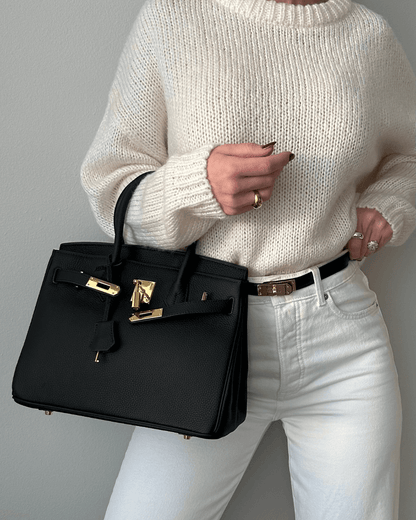 Bolso bandolera mujer de cuero PU textura lichi correa ajustable