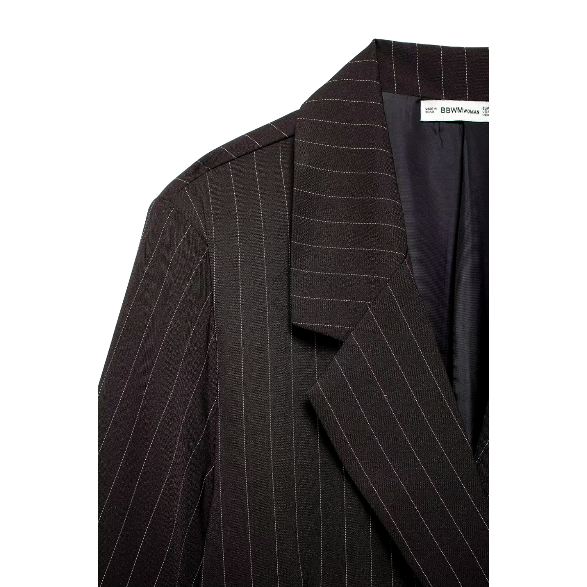 Blazer Mujer Oversize Doble Botonadura Rayas