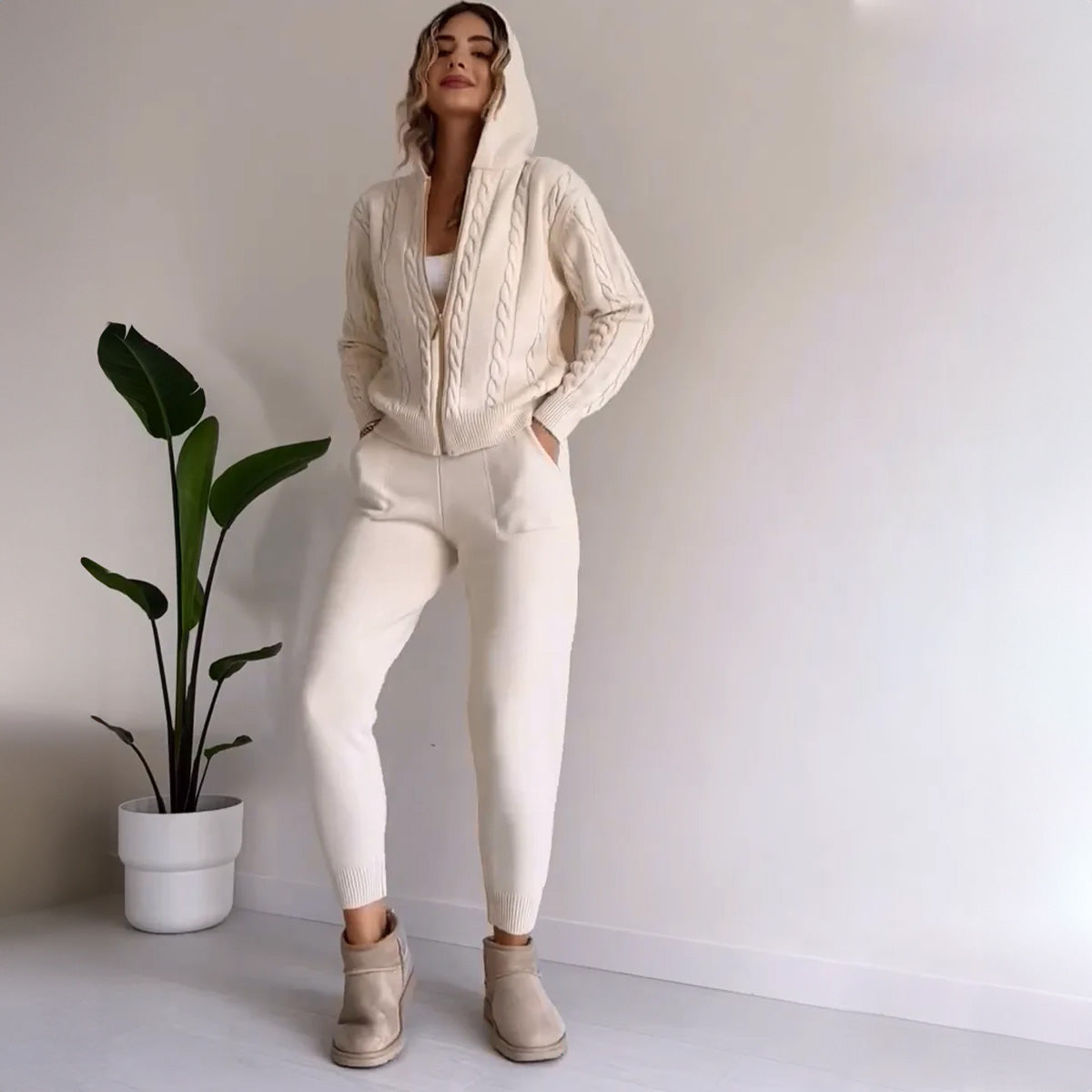 Conjunto Mujer de Punto Suave y Elegante