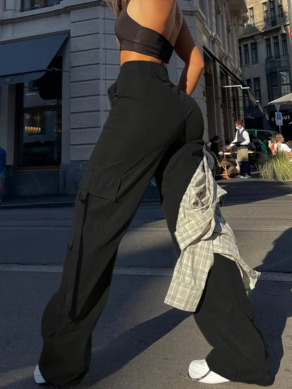 Pantalones Cargo Mujer Algodón Ajuste Estiloso