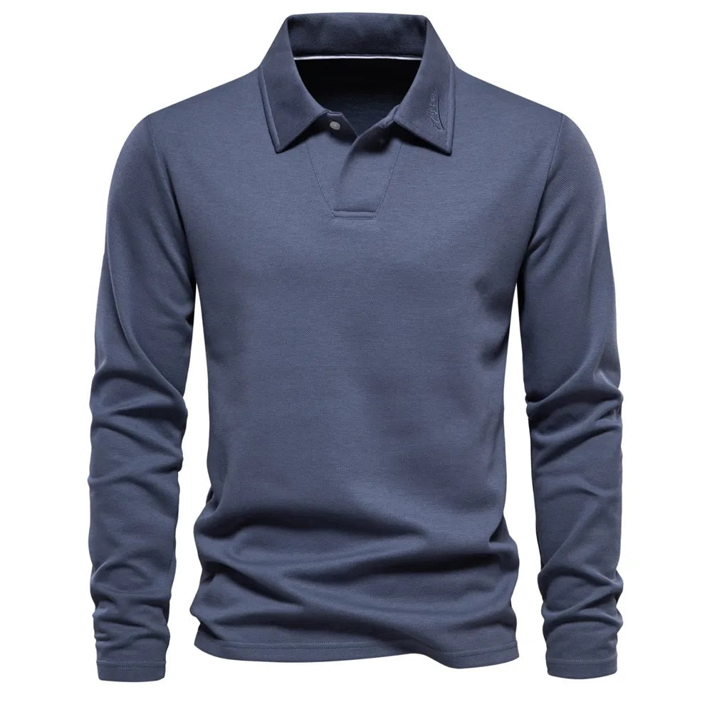 Camisa Hombre Casual Manga Larga Cuello Clasico - Mavetta