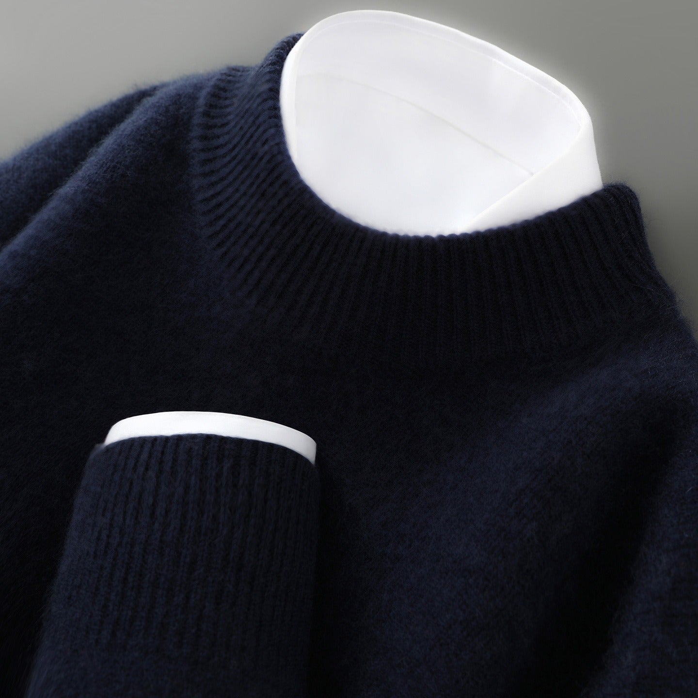 Jersey Hombre de Lana Elegante Ajuste Clásico