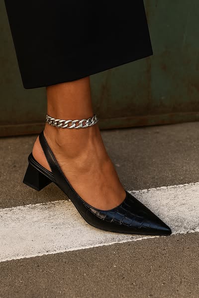 Zapatos Mujer Tacón Cuadrado Elegante