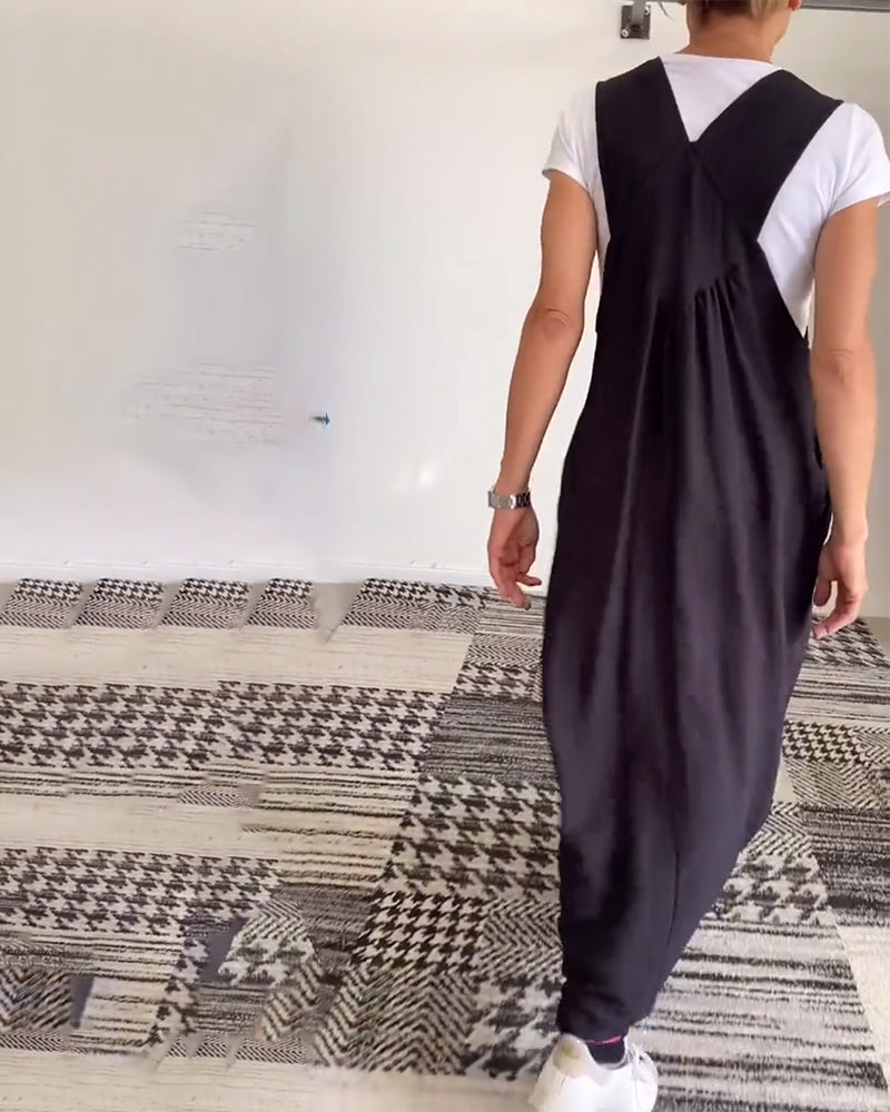 Vestido Mujer Ligero Fluido Detalles Modernos Ajuste Suelto