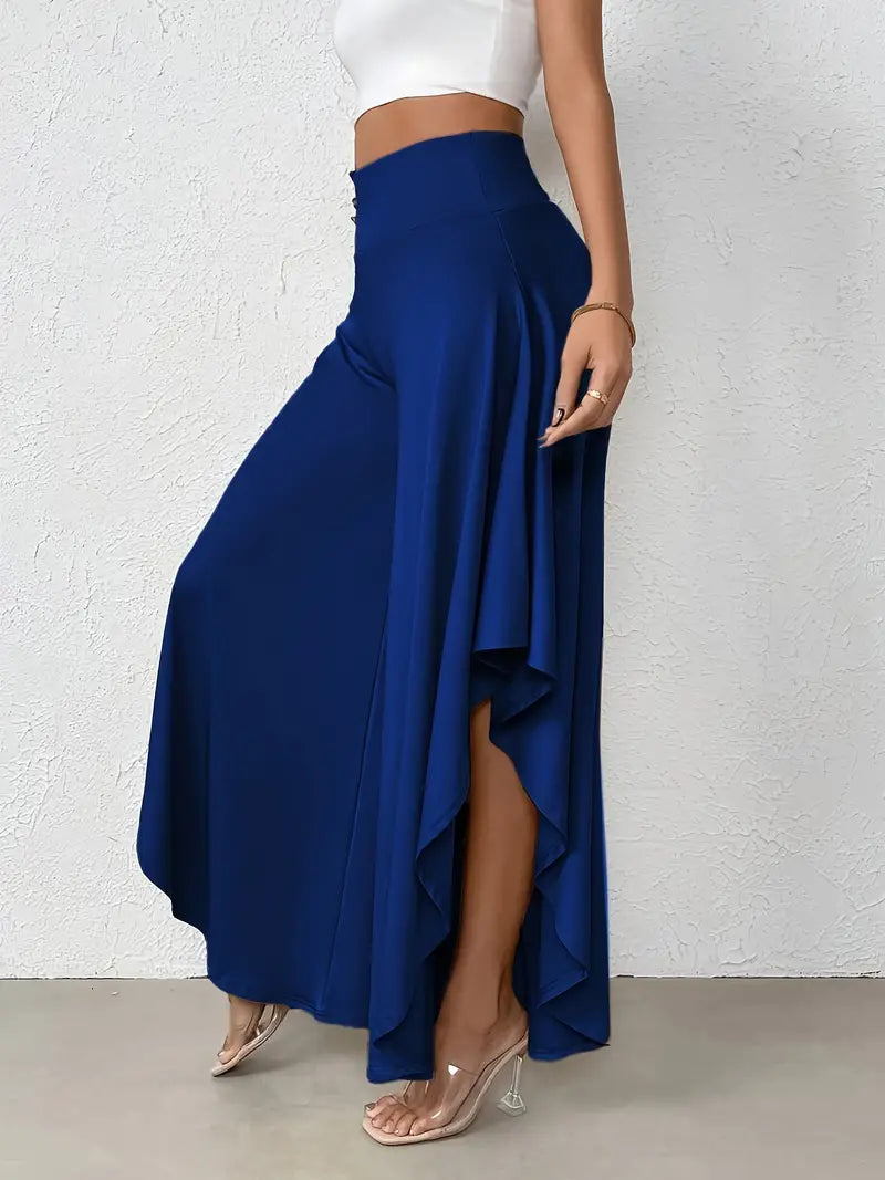 Vestido Mujer Elegante con Dobladillo Asimétrico