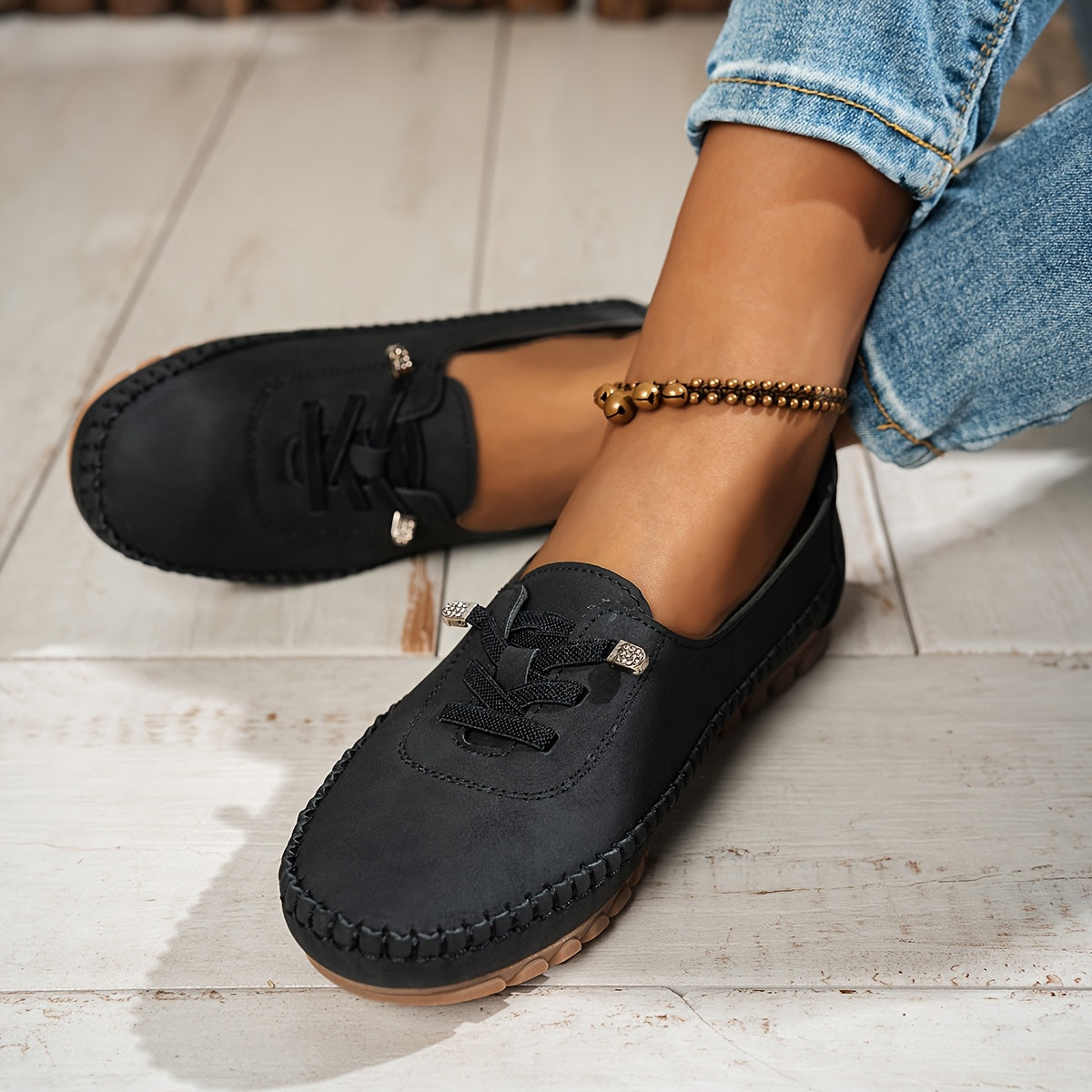 Mocasines Mujer Flexibles Antideslizantes Uso Diario Casual