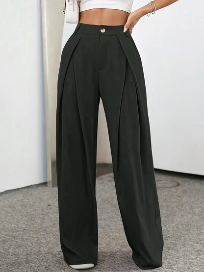 Pantalones Mujer Casual Pierna Recta Ajuste Elegante