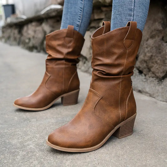 Botas Mujer de Cuero con Diseño Elegante - Mavetta