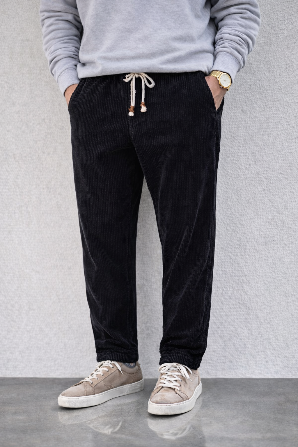 Pantalones Hombre de Pana Comodos Corte Regular