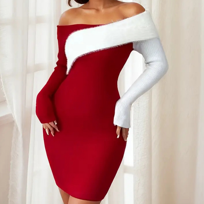 Vestido Mini Mujer Ajustado Cuello Halter